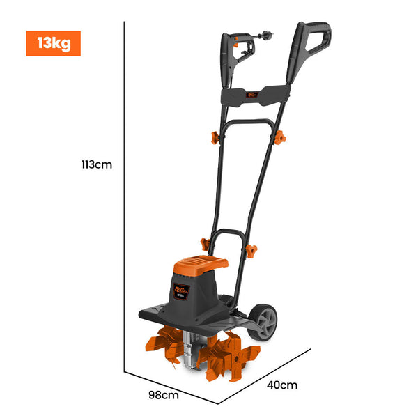 Hoes & Cultivators Plantcraft Electric Rotary Hoe Garden Tiller Soil Cultivator Adjustable Depth 6 Tines