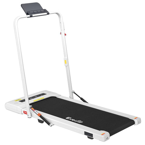 Treadmills Everfit Treadmill Electric Walking Pad Under Desk Home Gym Fitness 400Mm White