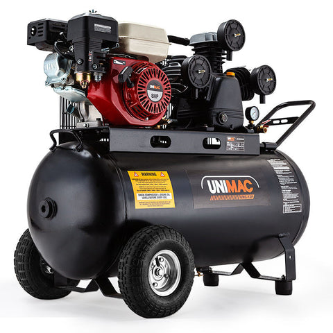 Air Compressors Unimac 115Psi 120L 8Hp Industrial Petrol Powered Air Compressor