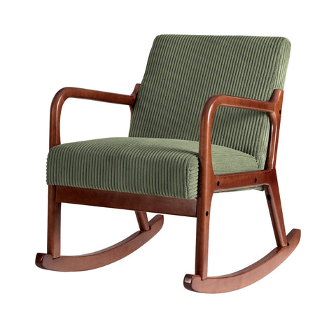 Sofas, Armchairs & Couches Artiss Rocking Armchair Nursery Chair Corduroy Green