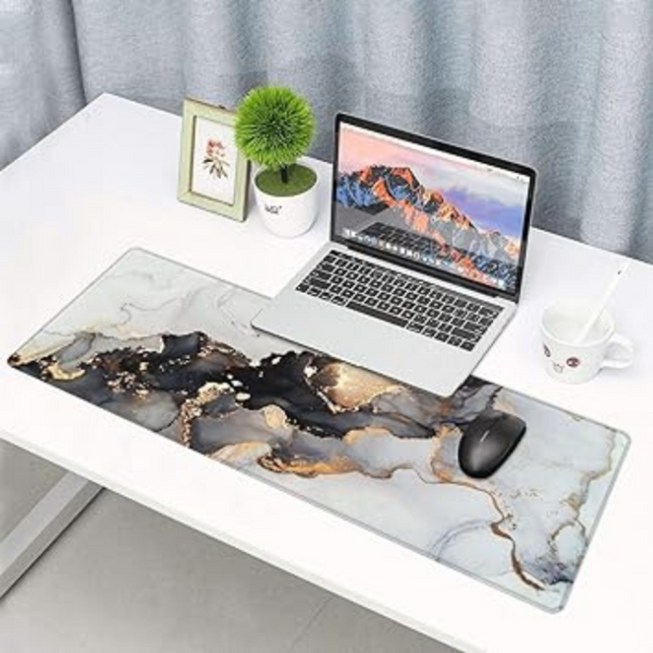 Desk Mats Mouse Pad White 290X250x2mm Art Series Marble Computer Laptop Rubber Mat