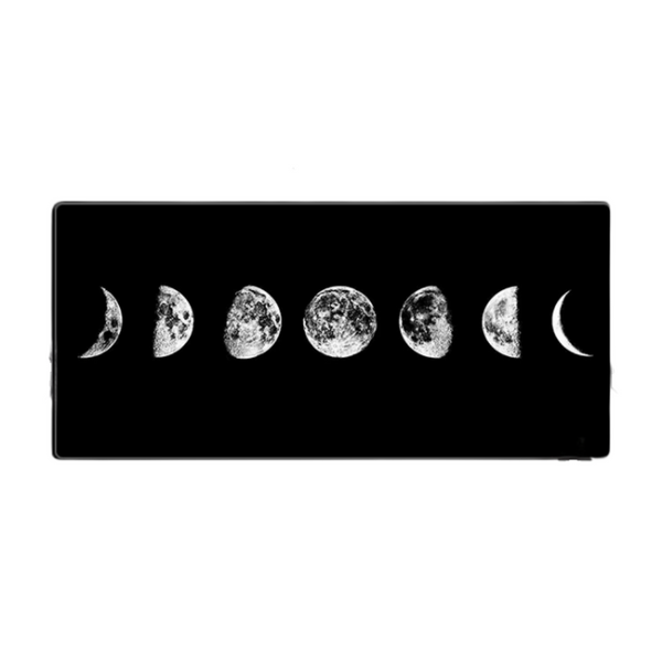 Mouse Pads & Wrist Rests Mouse Pad Black 400X700x2mm Moon Art Gaming Keyboard Carpet