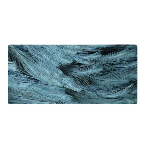 Mouse Pads & Wrist Rests Mouse Pad Mint Blue 400X800x2mm Feather Art Design For Computers And Tablets