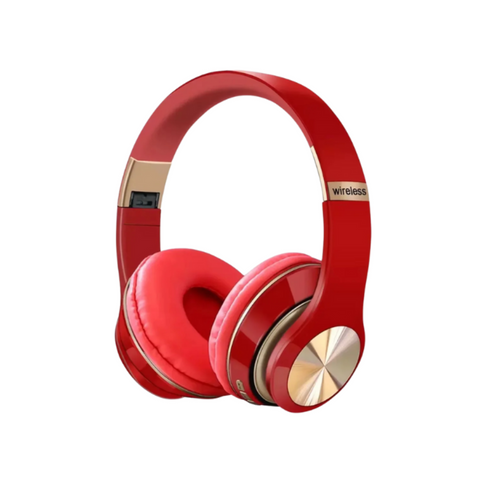 Headsets Headphone Red T5 Bluetooth Wireless Noise Canceling Microphone