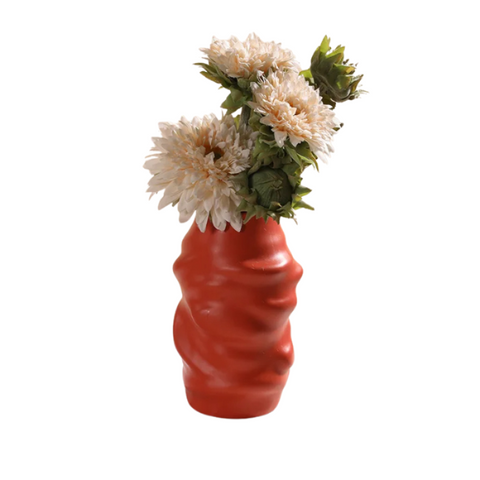 Vases Flower Vase Red Medium Melting Style Nordic Pot Home Decor For And Garden