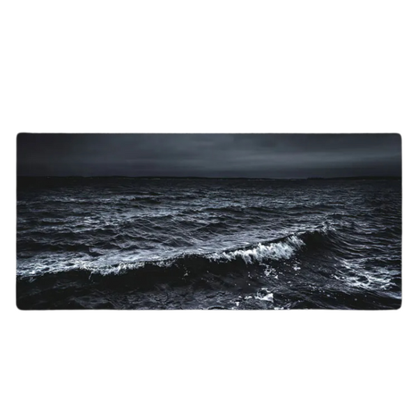 Desk Mats Mouse Pad Black 400X800x2mm Art Series Marble Computer Laptop Rubber Mat