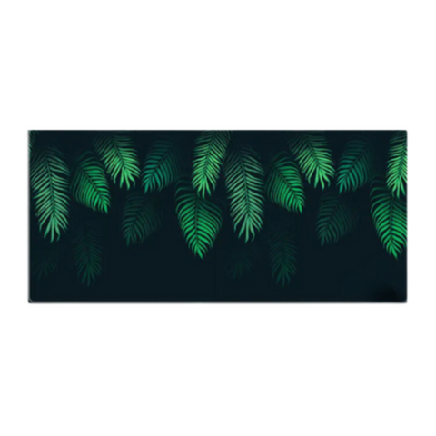 Desk Mats Mouse Pad Green 300X600x2mm Leaves Non Slip Rubber Mat For Computers And Laptops