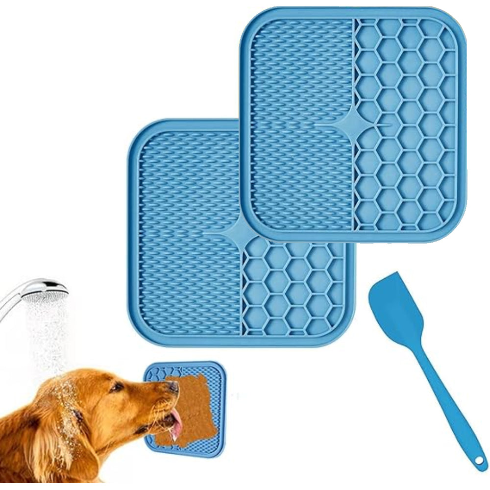 Dishes, Feeders & Fountains 1X Life In The Outback Pet Lick Pad Blue