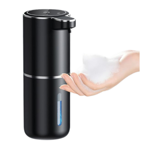 Clippers & Trimmers Black Automatic Foaming Soap Dispenser With Rechargeable Battery Touch Control And 380Ml Capacity Ipx5 Waterproof