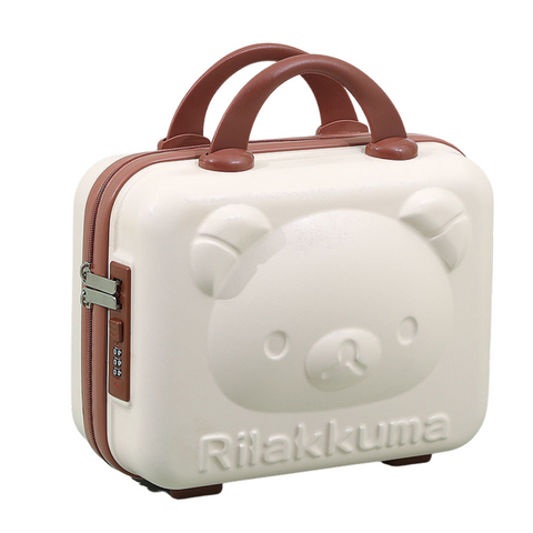 Makeup Bags & Cases Bear Makeup Box Beige With A Password Lock