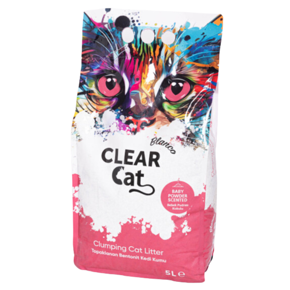 Cat Litter Clearcat Blanco A Baby Powder 5L