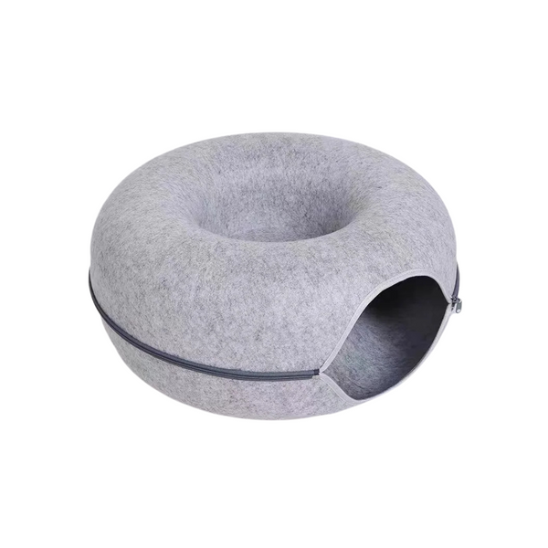 Pet Beds Pet Bed Grey Cat Tunnel Dual Use Indoor Kitten Toys