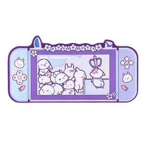 Desk Mats Mouse Pad Light Violet Cute Kawaaii Game Non Slip Soft Rubber Mat For Computers