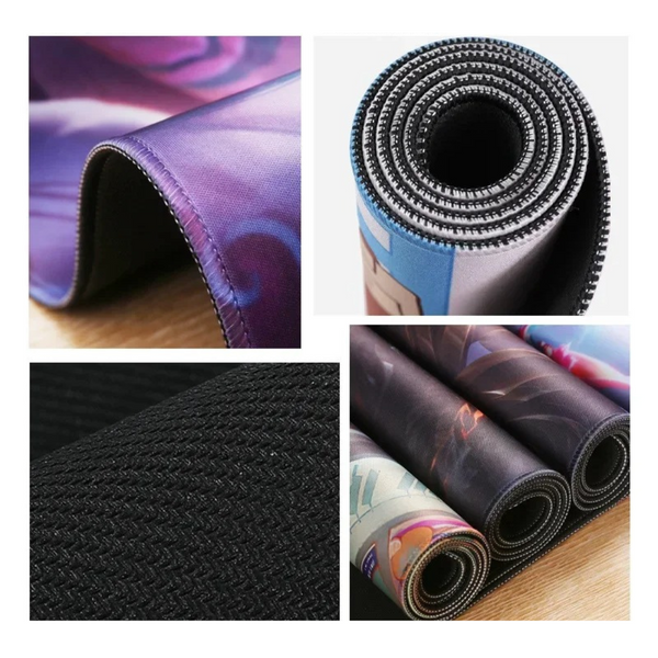 Desk Mats Mouse Pad Purple 300X600x2mm Rubber Soft Keyboard Desk Mat For Gaming And Work