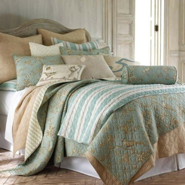 Quilt Covers Classic Quilts Lyon Teal Bedspread Set