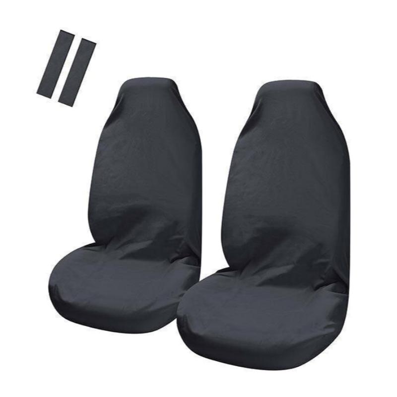 Seat Covers Universal Pulse Throwover Front Bonus Belt Buddies | Black