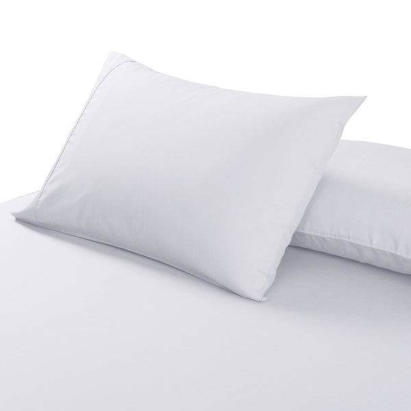 Sheets Royal Comfort 2000Tc 3 Piece Fitted Sheet And Pillowcase Set Bamboo Cooling King White