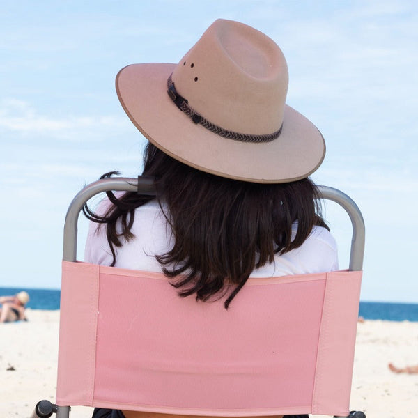 Beach Chairs Havana Outdoors Beach Chair 2 Pack Folding Portable Summer Camping Dusty Rose