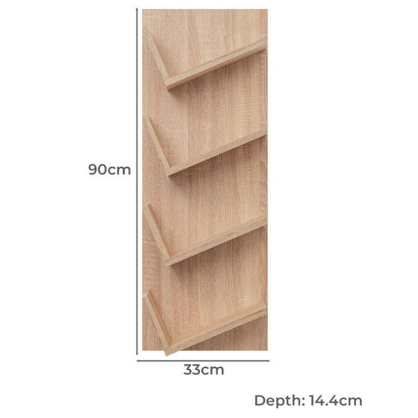 Bookshelves Barcelona Display Shelf Natural Oak