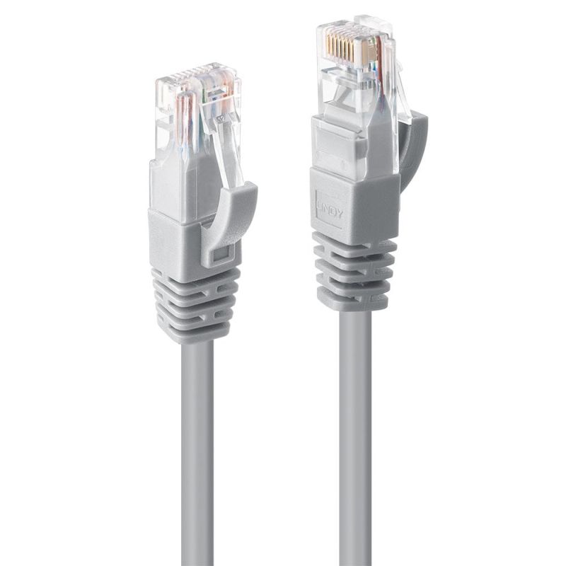 Ethernet Cables (RJ 45/8P8C) Lindy .5M Cat6 Utp Cable Grey