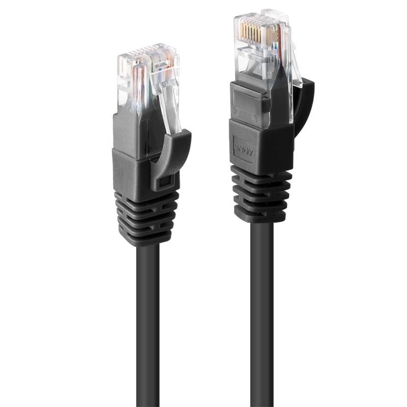 Ethernet Cables (RJ 45/8P8C) Lindy 1M Cat6 Utp Cable Black