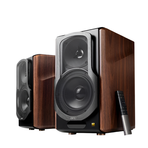 Home Speakers & Subwoofers S2000mkiii 2.0 Lifestyle Active Bookshelf Bluetooth Studio Speakers Bt/Aux/Optical/Coaxial 124W Rms Mdf Wood Panel