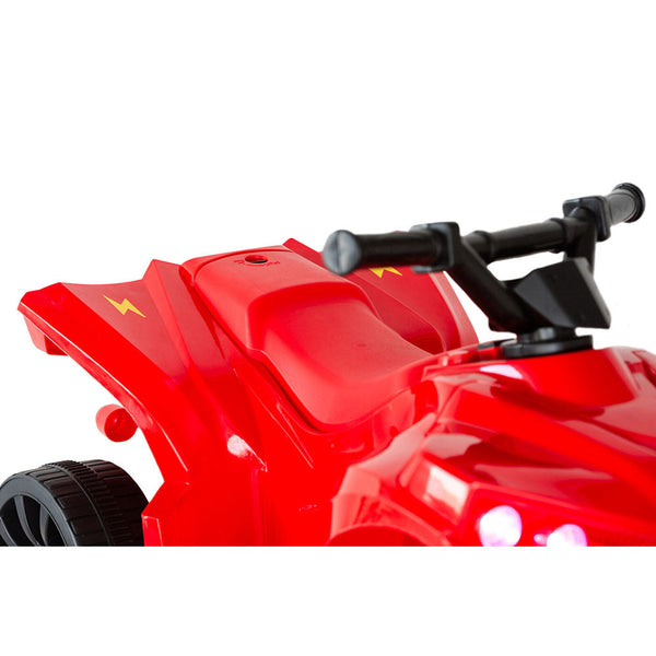 Kids Ride On Toys Rechargeable Ride On Quad Bike (Red) With Safe Braking System