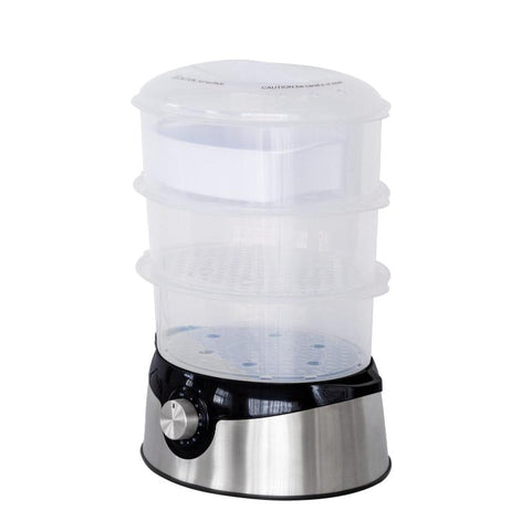 Steamers 3 Tier Food Steamer With Stainless Steel Base