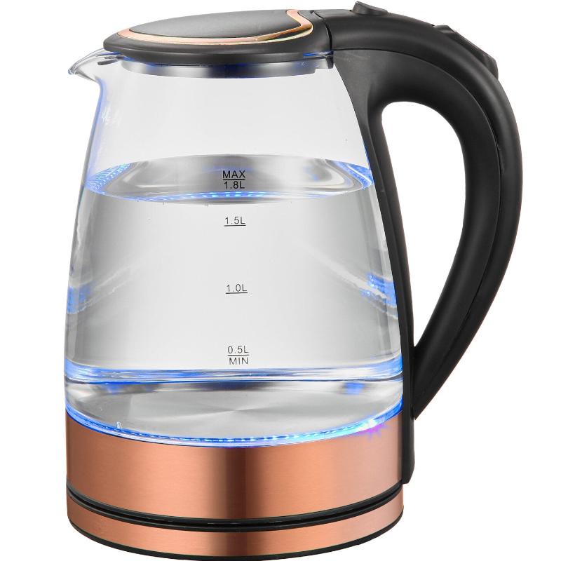 Kettles 1.8 Litre Glass Kettle With 360 Degrees Rotational Base