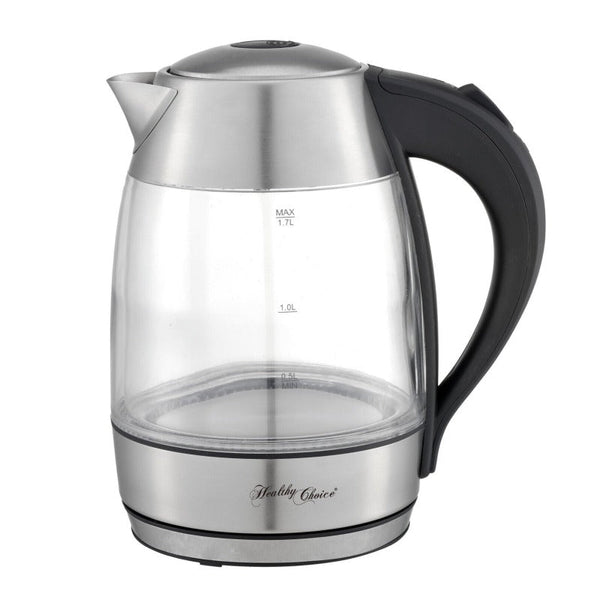 Kettles 1.7 Litre Glass Kettle With 360 Degrees Rotational Base