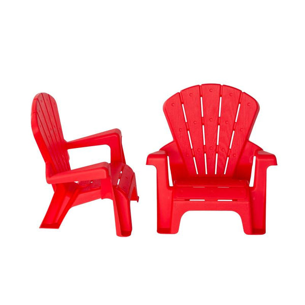 Kids Play Table & Chair Sets Kids Durable Table And Two Child Sized Chairs Set Red