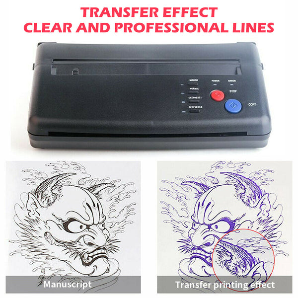 Printers Abs Tattoo Transfer Copier Printer Machine Thermal Stencil Paper Body Art Maker