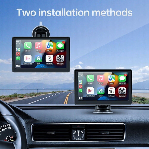 Car Audio In Dash Units 7 Inch Portable Wireless Car Radio Auto Stereo Apple Carplay Android Bluetooth + Cam