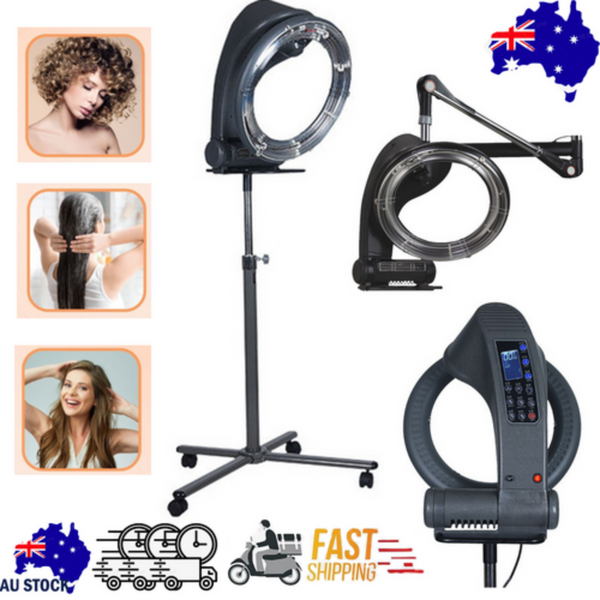 Hair Dryers New Standing Hair Dryer Accelerator Colour 360 Rotating Halo Rolling Salon Equipment