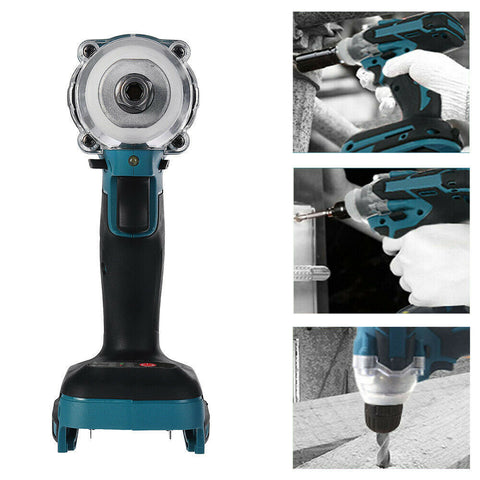 Impact Wrenches Cordless Electric Impact Wrench Brushless Rattle Gun 1/2" Driver +Large Battery