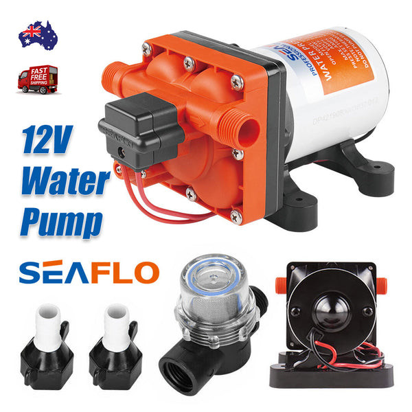 Boat Plumbing Seaflo 3 G/M Rv Supreme 12V Water Pump For Caravan Motorhome Camper Trailer Boat