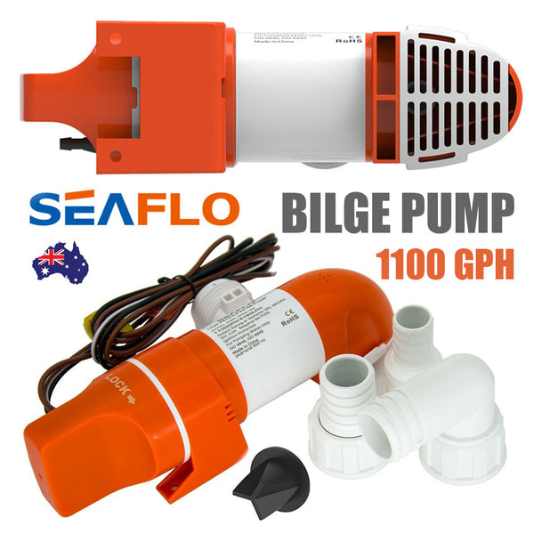 Boat Plumbing Seaflo 1100Gph Dc12v Automatic Bilge Pump Low Profile Water For Boat Marine Sfbp1 G1100 14A