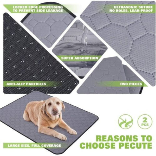 Puppy Training Pads 70 X 50Cm Washable Pet Dog Pee Pad Reusable Cat Puppy Training Wee Absorbent Mat Pads Bed