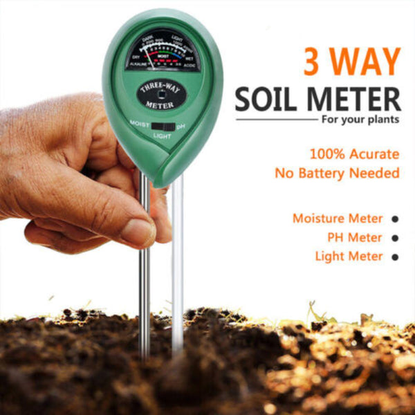 Moisture & pH Meters 1X Soil Ph Tester Water Moisture 3 In Meter Kit For Garden Plant Testing