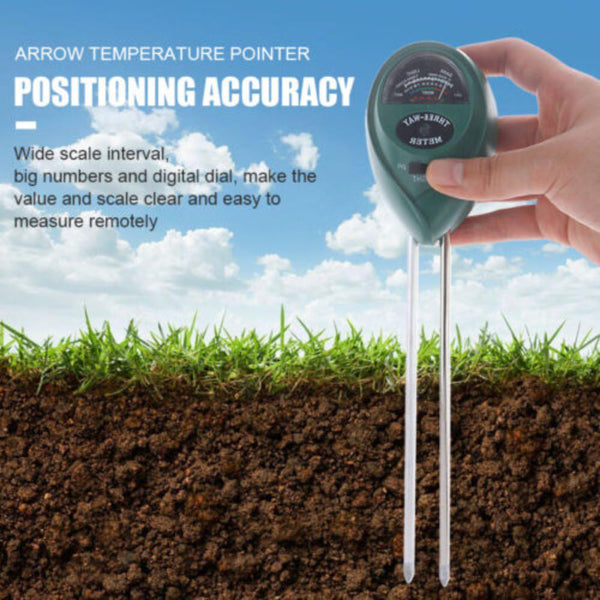 Moisture & pH Meters 1X Soil Ph Tester Water Moisture 3 In Meter Kit For Garden Plant Testing