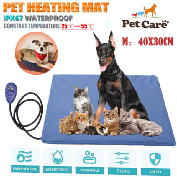 Pet Beds Electric Pet Heat Pad: Waterproof Heating Mat For Cat Dog Bed | Chew Resistant