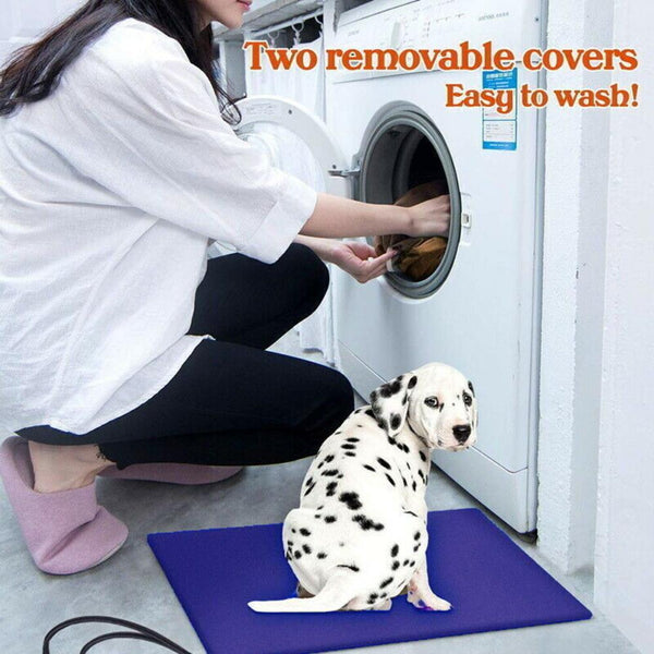 Pet Beds Electric Pet Heat Pad: Waterproof Heating Mat For Cat Dog Bed | Chew Resistant