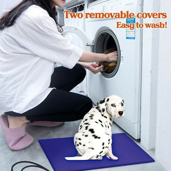 Pet Beds Electric Pet Heat Pad: Waterproof Heating Mat For Cat Dog Bed | Chew Resistant Xl