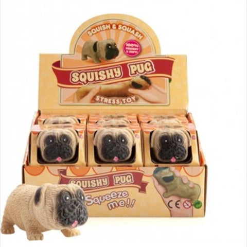 Squeezable Stress Relievers Squishy Pug Toy