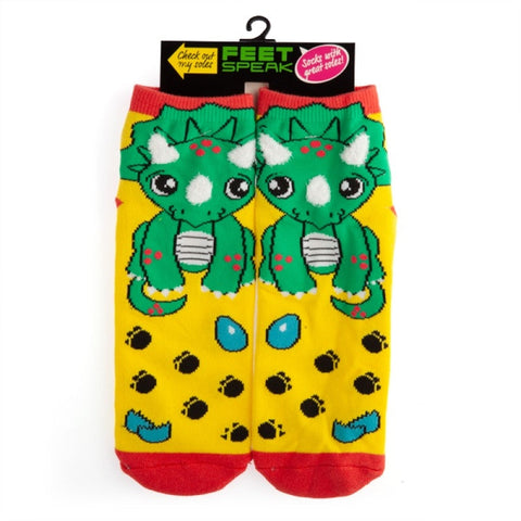 Socks Triceratops Feet Speak