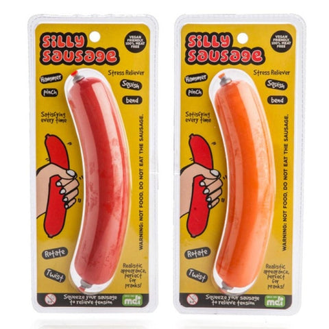 Squeezable Stress Relievers Silly Sausage Stress Reliever Toy