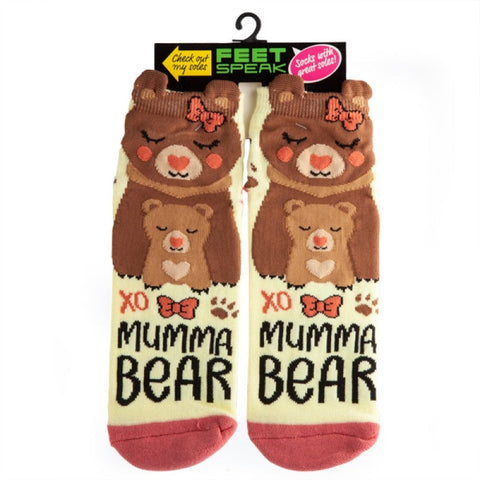 Socks Mdi Mumma Bear Feet Speak