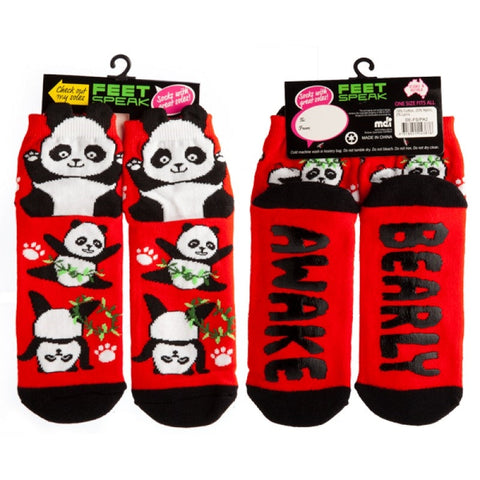 Other Clothing & Shoe Care Festive Panda Feet Speak Socks