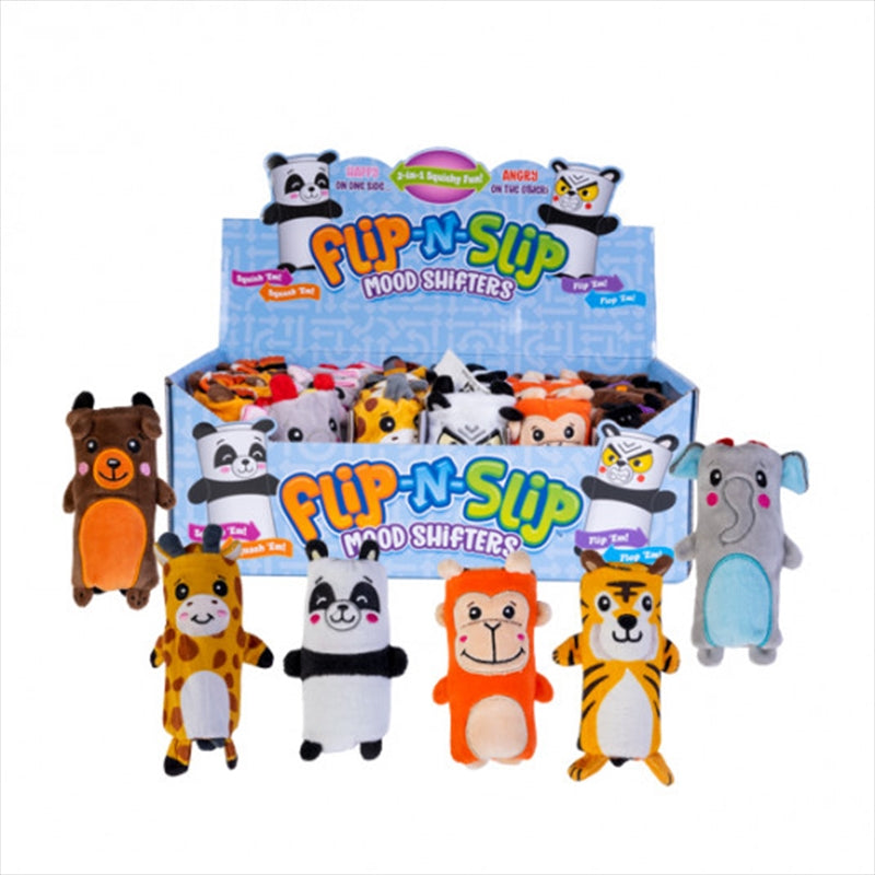 Plush Toys Flip N Slip Zoo Animals (Sent At Random)