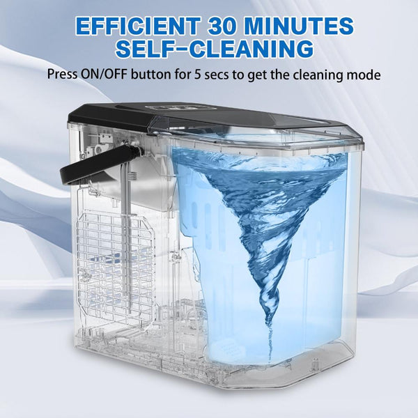 Countertop Ice Makers X Bull Portable Ice Maker Machine Commercial Cube 2.2L Home Bar Benchtop Sliver